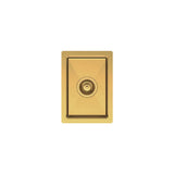 Hana 10L Single Kitchen Sink, Rugged Brass fienza
