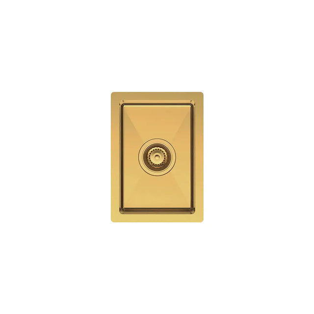 Hana 10L Single Kitchen Sink, Rugged Brass fienza