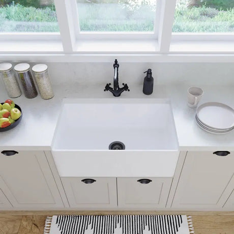 Olivia Single Butler Sink, Medium fienza
