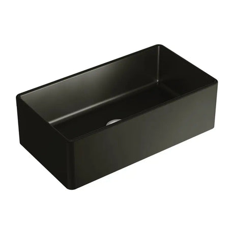 Benson Single Butler Sink, Large, Matte Black fienza
