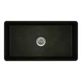 Benson Single Butler Sink, Large, Matte Black fienza