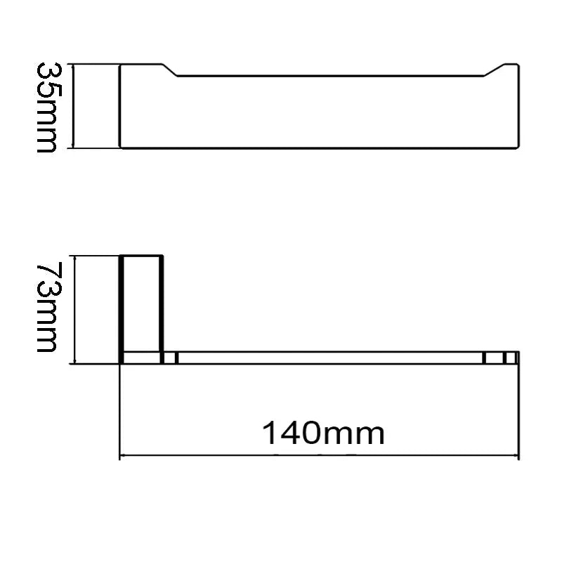 IVANO - Gunmetal Toilet Paper Holder Aquaperla
