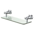 Lillian Glass Shelf, Chrome fienza