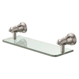 Lillian Glass Shelf, Brushed Nickel fienza