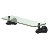 Lillian Glass Shelf, Matte Black fienza