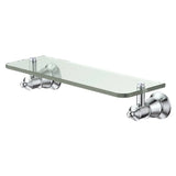 Lillian Glass Shelf, Chrome fienza