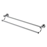 Lillian Double Towel Rail, Chrome fienza