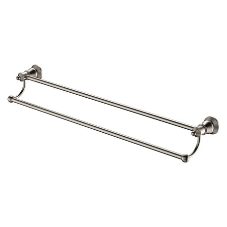 Lillian Double Towel Rail, Brushed Nickel fienza