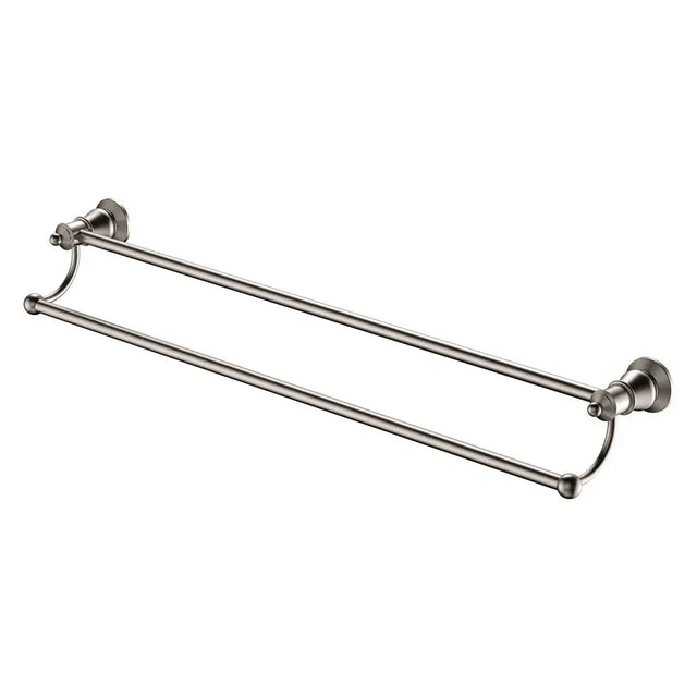 Lillian Double Towel Rail, Brushed Nickel fienza