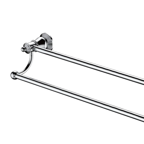 Lillian Double Towel Rail, Chrome fienza