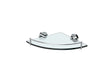 Michelle Glass Corner Shelf, 250mm fienza
