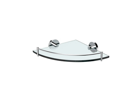 Michelle Glass Corner Shelf, 250mm fienza