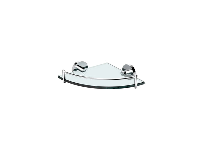 Michelle Glass Corner Shelf, 200mm fienza
