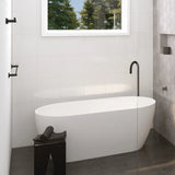 Kaya Single Towel Rail, 900mm, Matte Black fienza