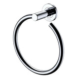 Kaya Hand Towel Ring, Chrome fienza