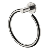 Kaya Hand Towel Ring, Brushed Nickel fienza