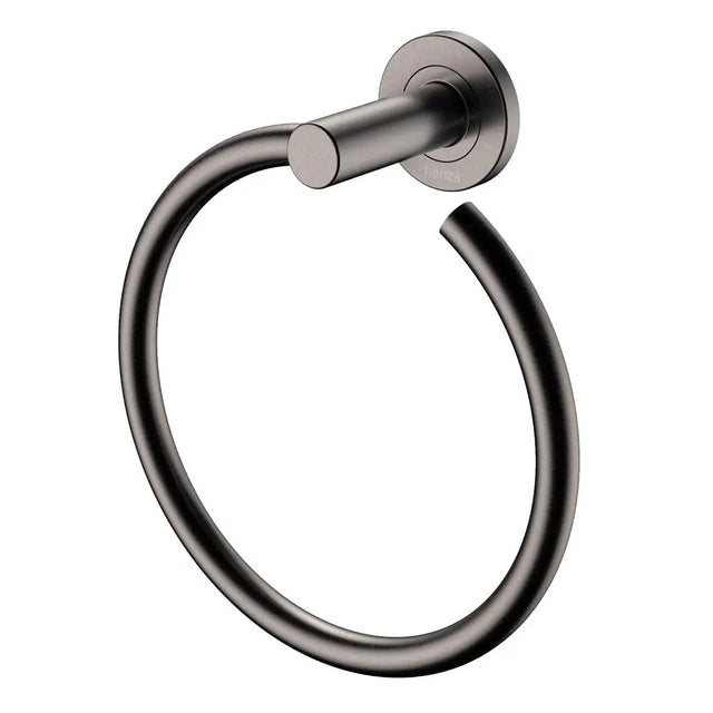 Kaya Hand Towel Ring, Gun Metal fienza