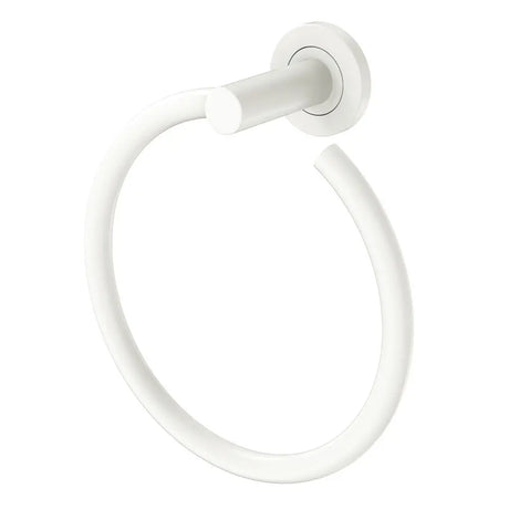 Kaya Hand Towel Ring, Matte White fienza