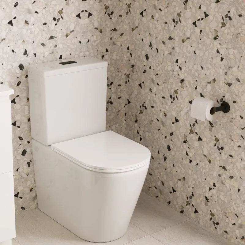 Kaya Toilet Roll Holder, Matte Black fienza