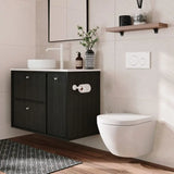 Kaya Toilet Roll Holder, Matte White fienza