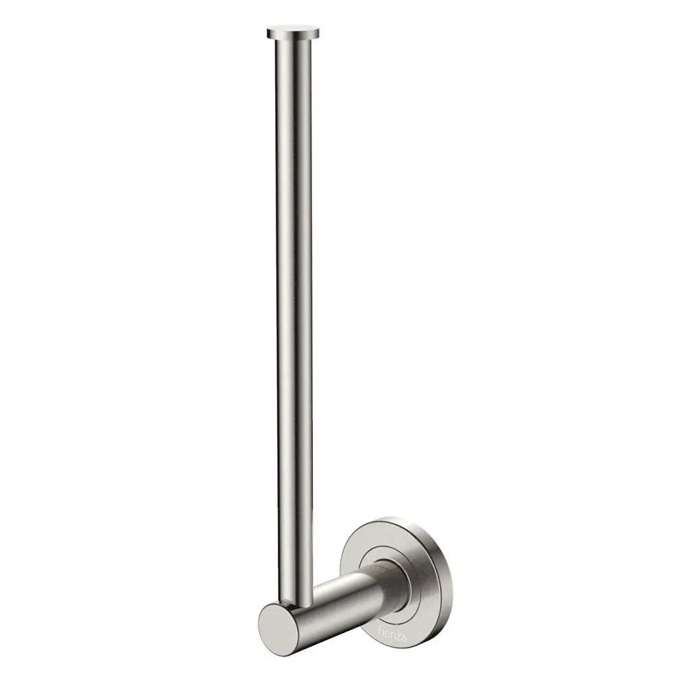 Kaya Hand Towel Rail / Toilet Roll Holder, Brushed Nickel fienza