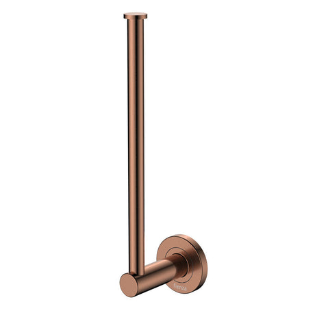 Kaya Hand Towel Rail / Toilet Roll Holder, Brushed Copper fienza