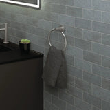 Kaya Hand Towel Rail / Toilet Roll Holder, Gun Metal fienza