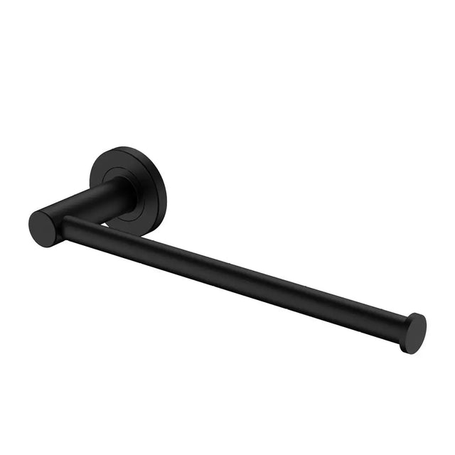 Kaya Hand Towel Rail / Toilet Roll Holder, Matte Black fienza