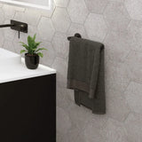 Kaya Hand Towel Rail / Toilet Roll Holder, Matte Black fienza