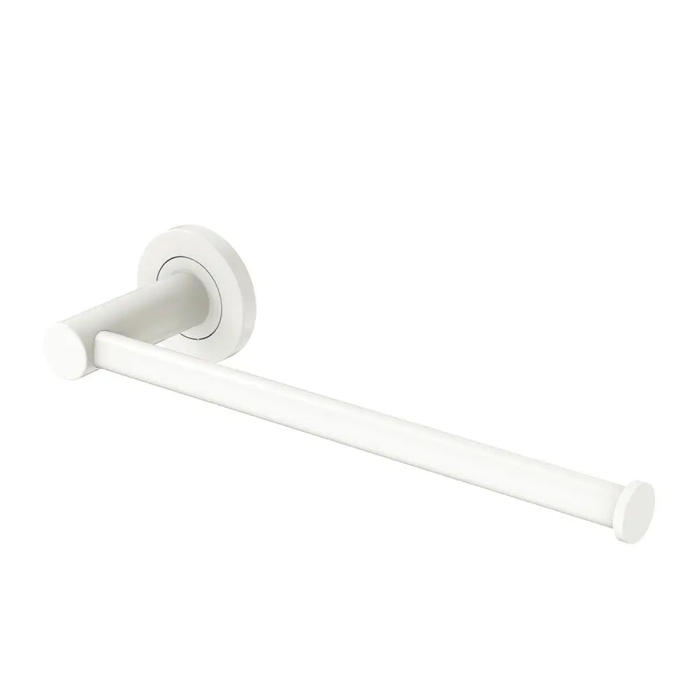 Kaya Hand Towel Rail / Toilet Roll Holder, Matte White fienza