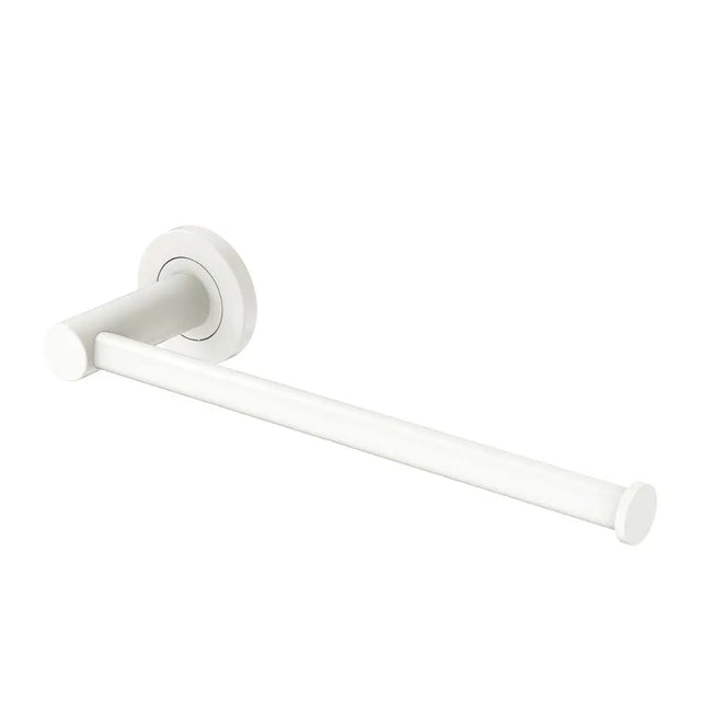 Kaya Hand Towel Rail / Toilet Roll Holder, Matte White fienza