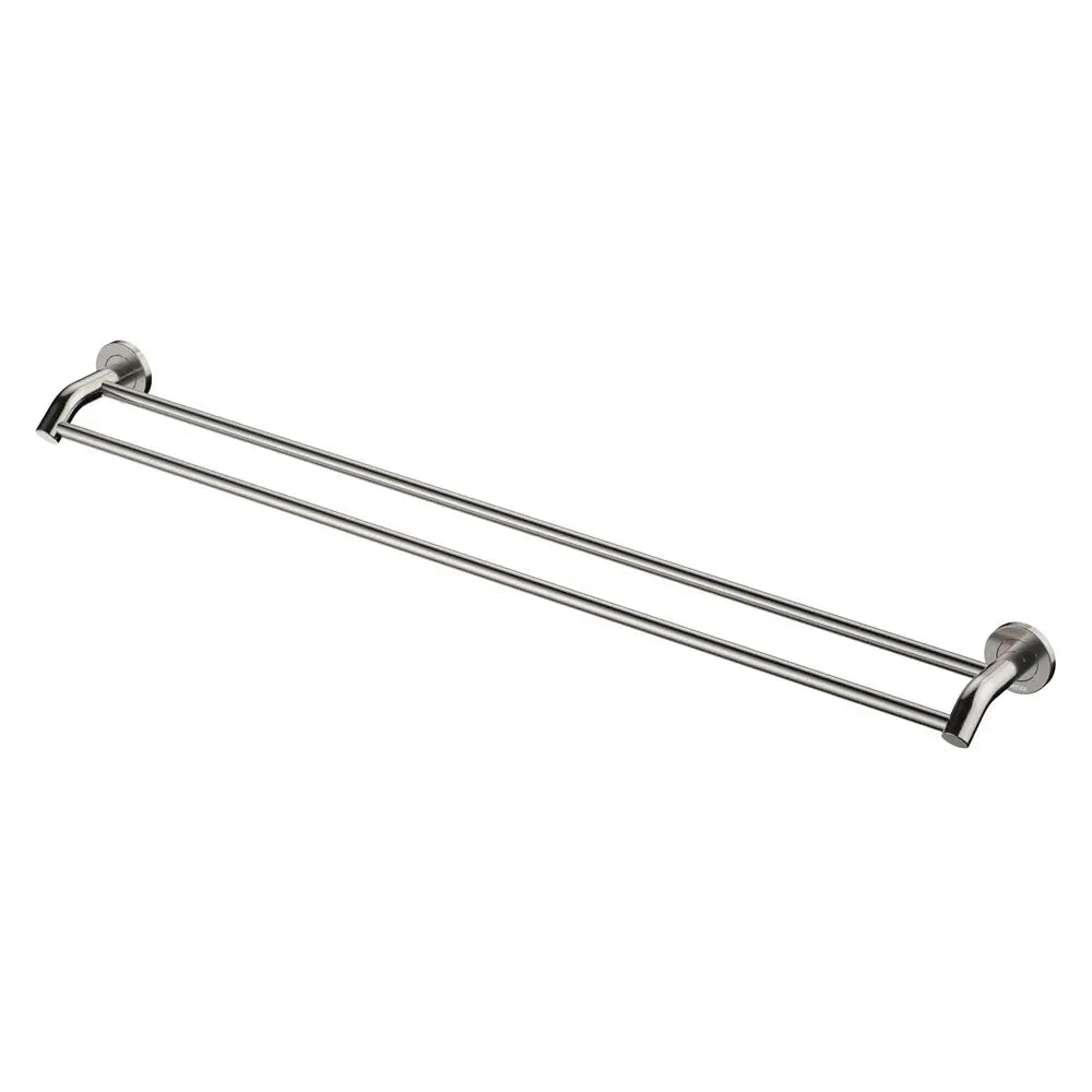 Kaya Double Towel Rail, 900mm, Brushed Nickel fienza