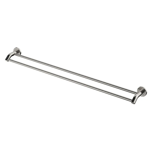 Kaya Double Towel Rail, 900mm, Brushed Nickel fienza