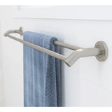 Kaya Double Towel Rail, 900mm, Brushed Nickel fienza