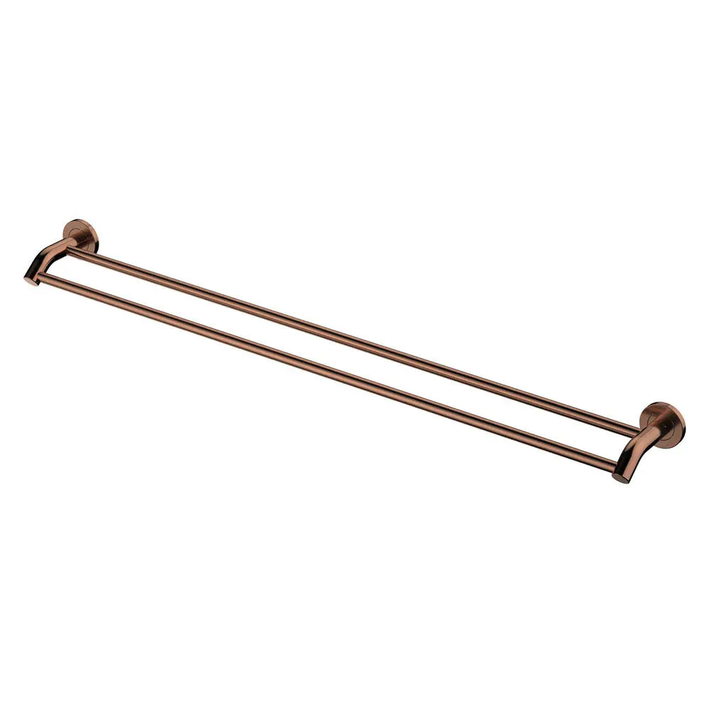 Kaya Double Towel Rail, 900mm, Brushed Copper fienza