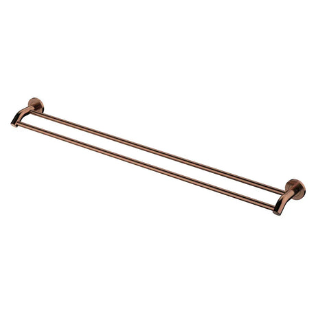 Kaya Double Towel Rail, 900mm, Brushed Copper fienza