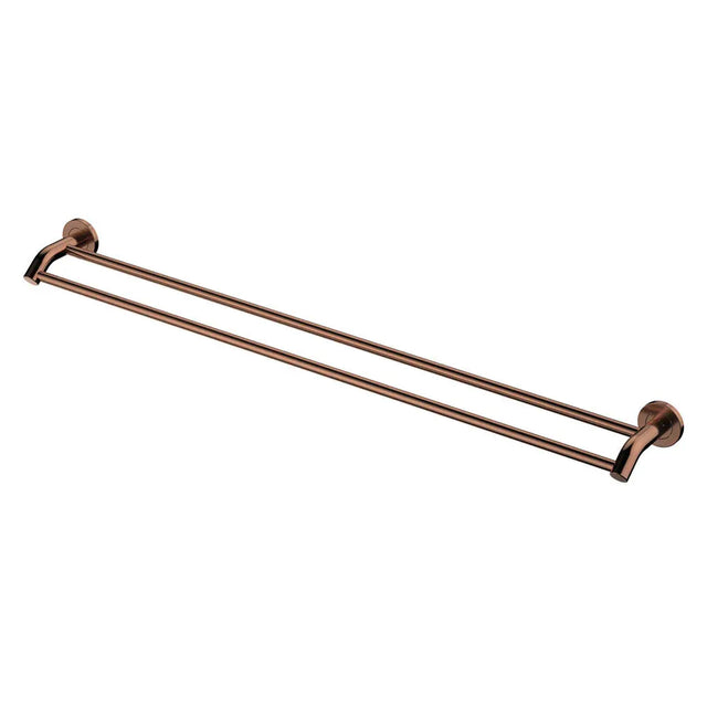 Kaya Double Towel Rail, 900mm, Brushed Copper fienza