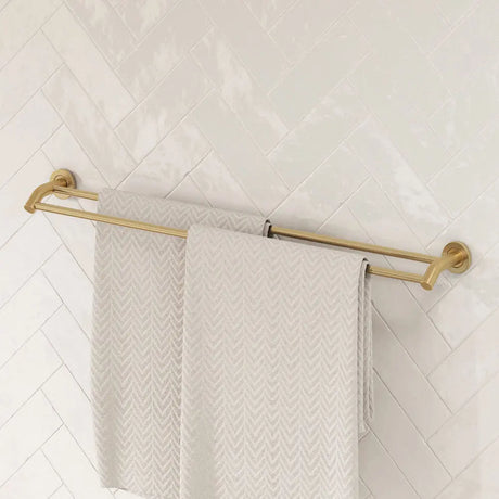 Kaya Double Towel Rail, 900mm, Urban Brass fienza
