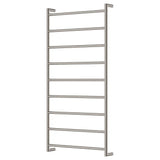 Kaya Heated Towel Rail, 600 x 1200mm, Brushed Nickel fienza