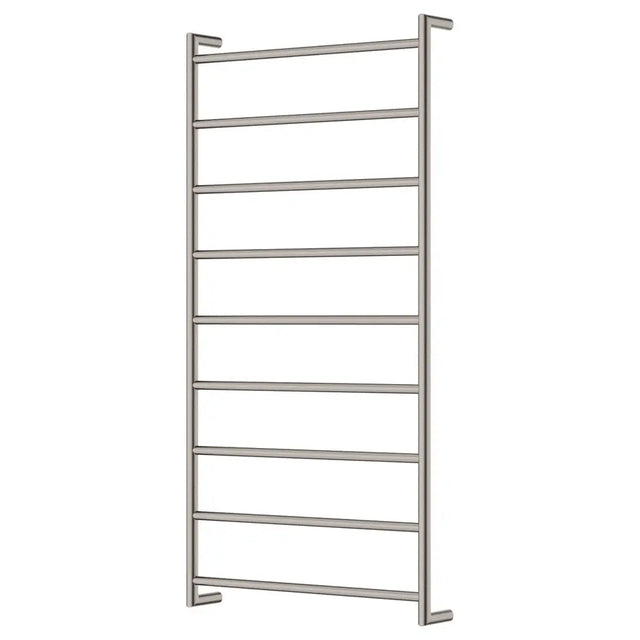 Kaya Heated Towel Rail, 600 x 1200mm, Brushed Nickel fienza