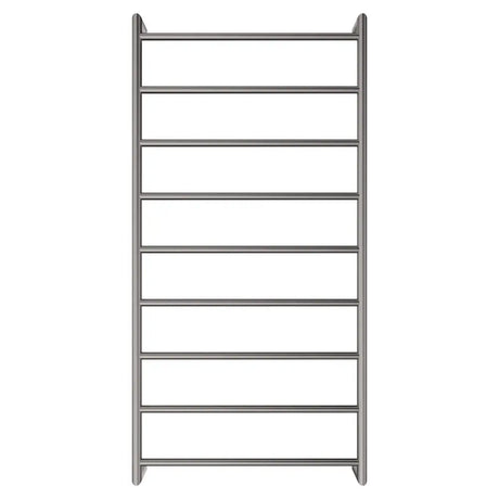 Kaya Heated Towel Rail, 600 x 1200mm, Gun Metal fienza