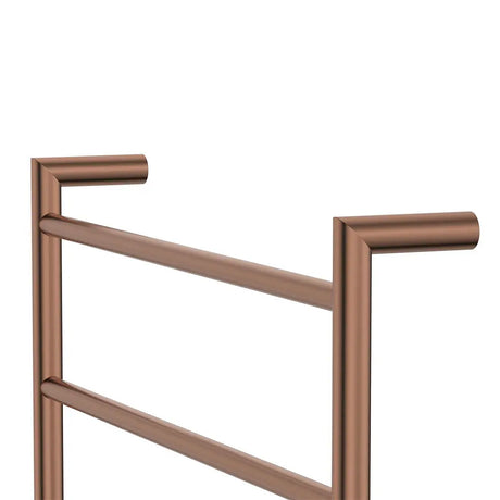 Kaya Heated Towel Rail, 600 x 800mm, Brushed Copper fienza