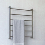 Kaya Heated Towel Rail, 600 x 800mm, Gun Metal fienza