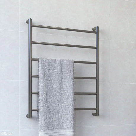 Kaya Heated Towel Rail, 600 x 800mm, Gun Metal fienza