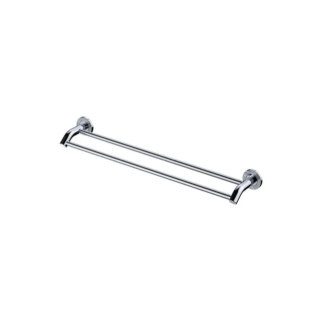 Axle 600mm Double Towel Rail, Chrome fienza