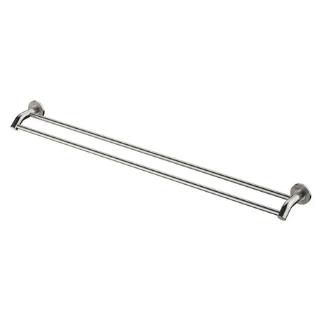 Axle 900mm Double Towel Rail, Brushed Nickel fienza