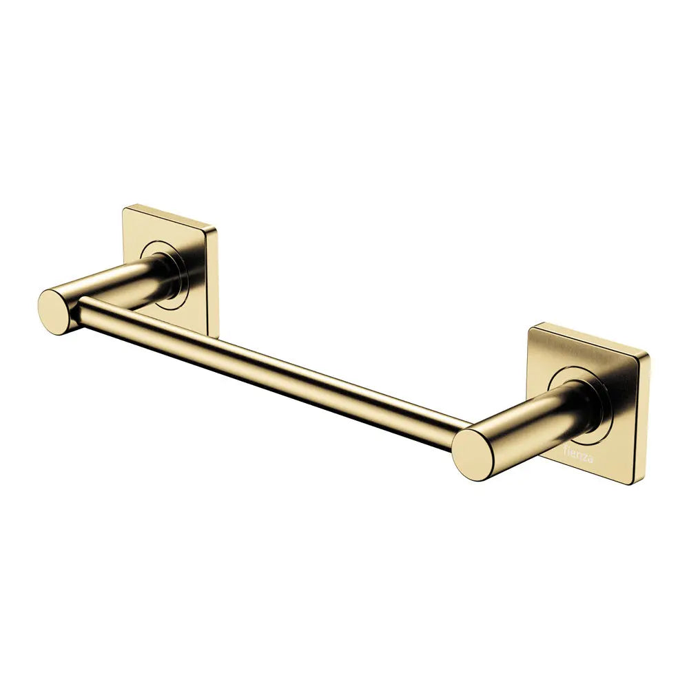 Sansa Single Towel Rail, 300mm, Urban Brass fienza