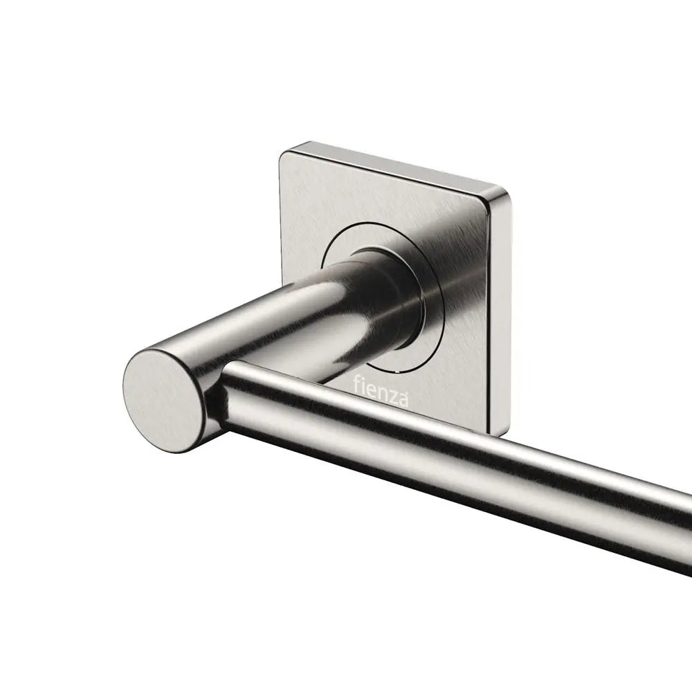 Sansa Single Towel Rail, 900mm, Brushed Nickel fienza
