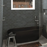 Sansa Single Towel Rail, 900mm, Gun Metal fienza