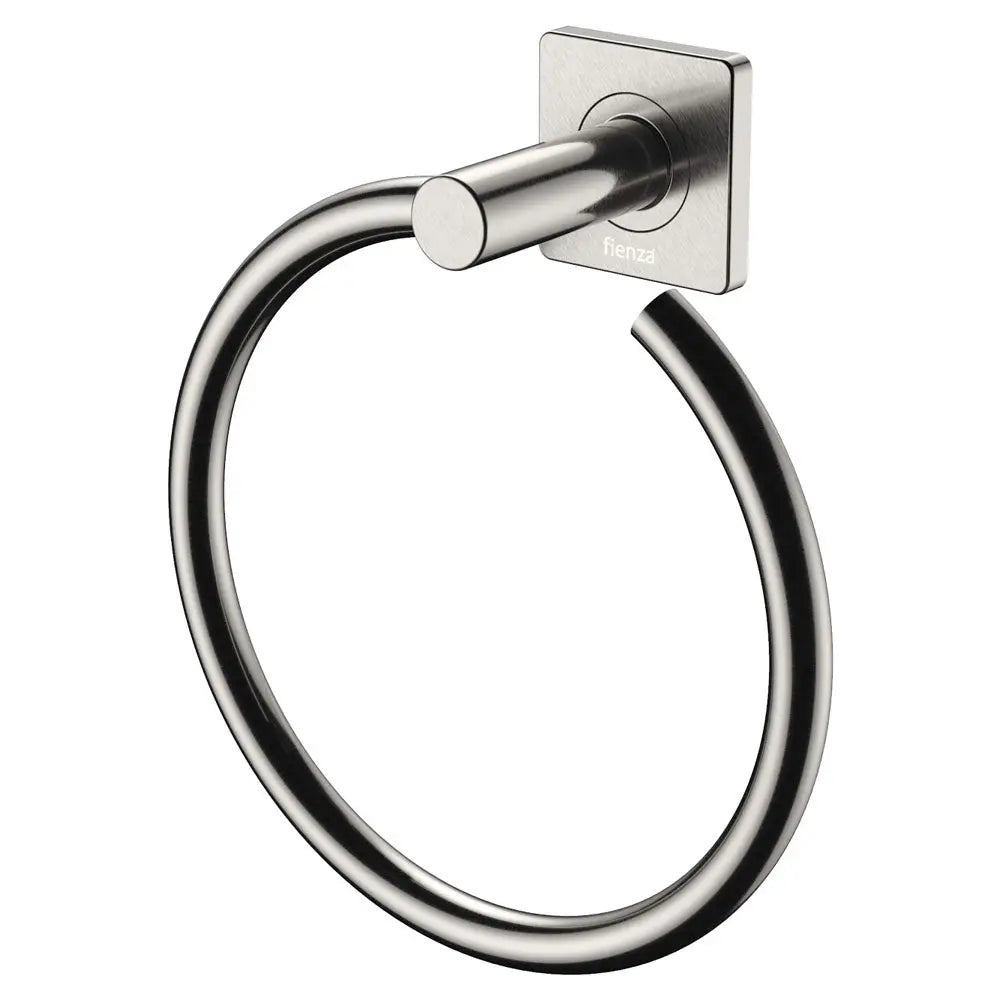Sansa Hand Towel Ring, Brushed Nickel fienza